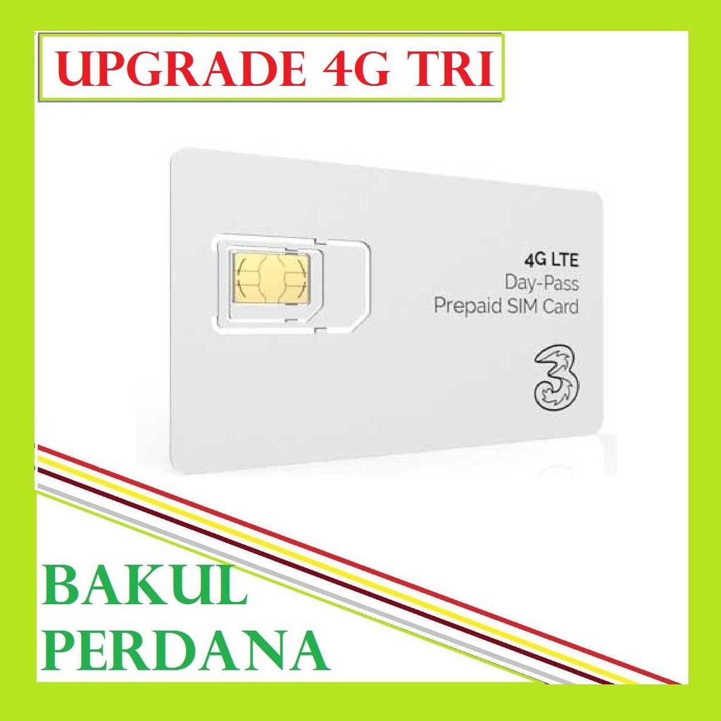 [Fzn] ~ Kartu Perdana Upgrade Tri Three 3 ++ Kuota JIKA BERUNTUNG DAPAT 30GB
