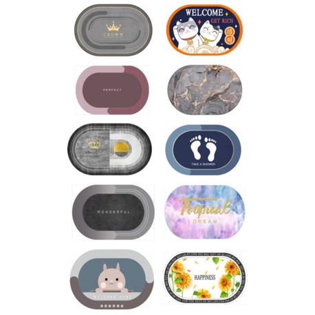 keset kaki diatomite Keset Kaki Kamar Mandi Lap Kaki Diatomite Keset Kaki Anti Slip Serapair