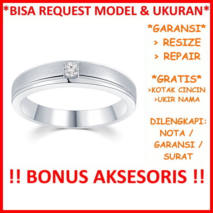 Gratis Tulis Ukir Nama Garansi Paladium Asli Bisa Pesan Model Cincin Kawin Palladium Poladium Id98