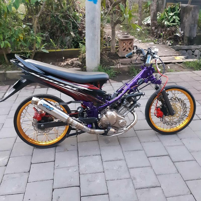 Knalpot Dos Muffler Original Jupiter Mx Old Jupiter Mx Lama Stainless original racing jogja