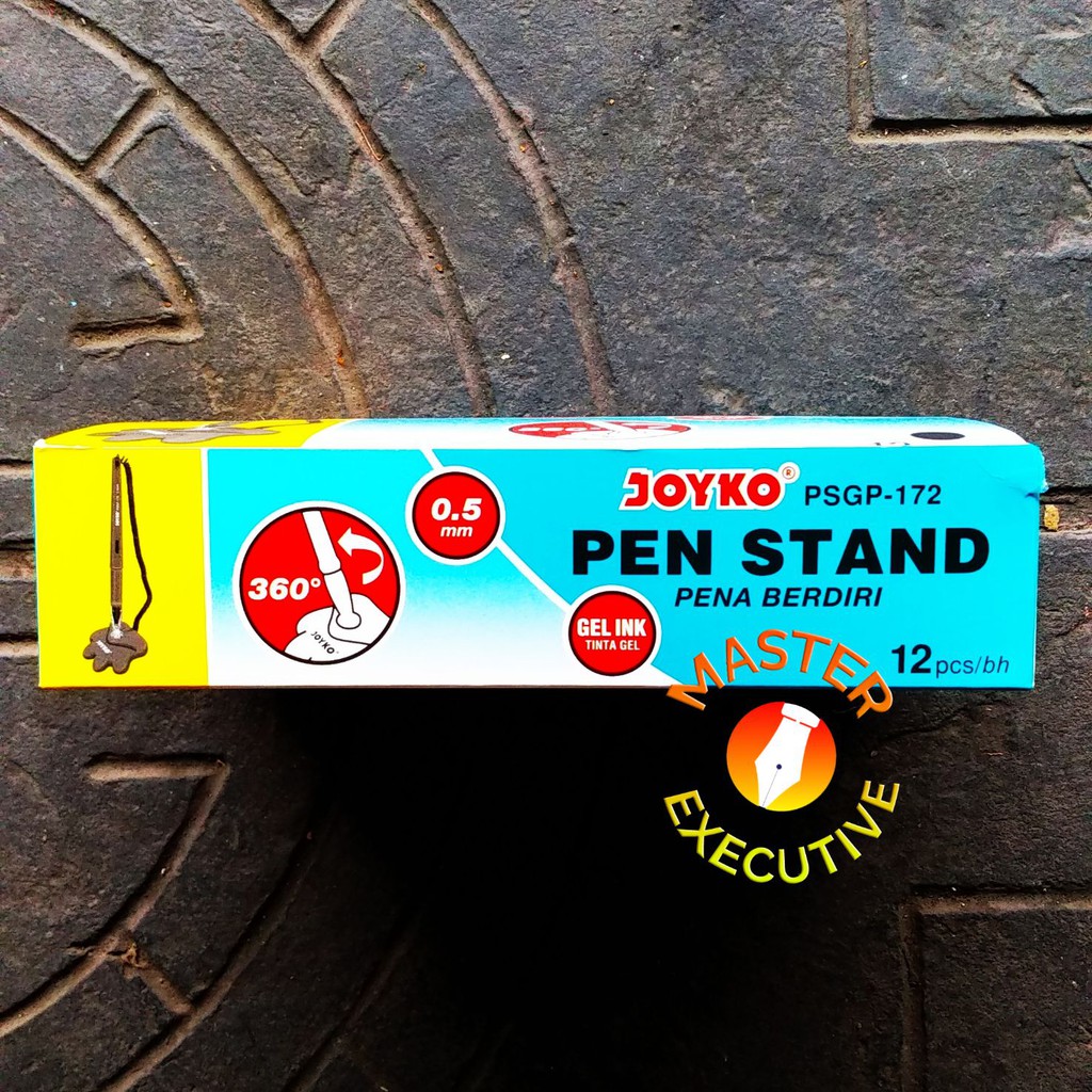 [Pak - 12 Buah] Joyko Pulpen Meja PSGP-172 / Pena Berdiri / Pen Stand Hitam