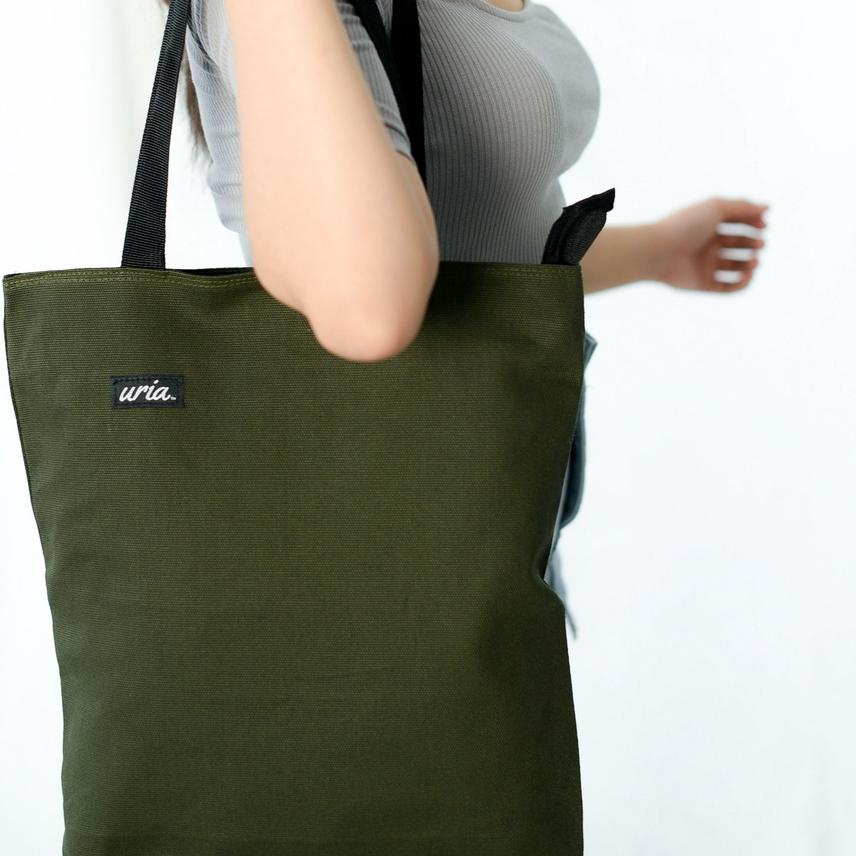 ✽ (Grosir) Tas Tote Bag Kanvas Anti Air Motif Polos ➹