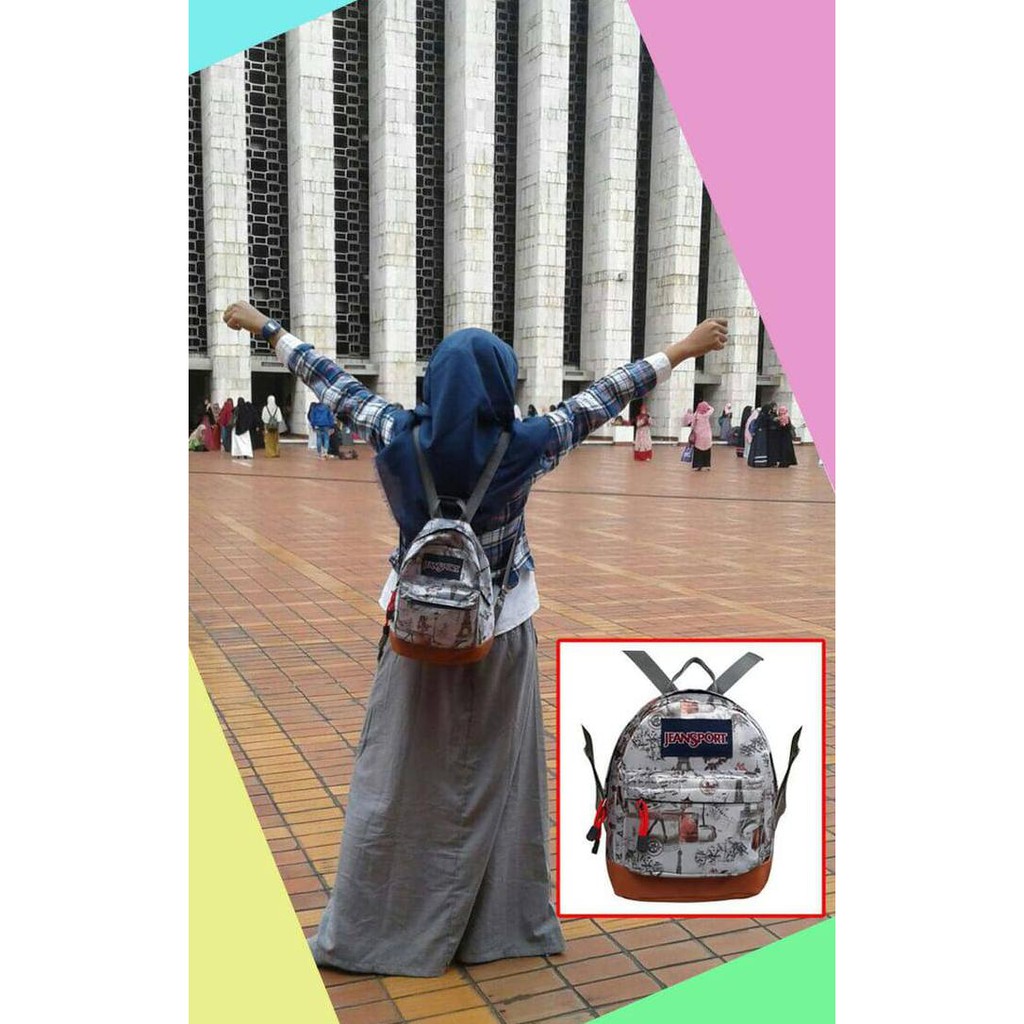 TAS TAS KECIL JEANSPORT MINI SANTAI, TAS CEWEK, TAS GENDONG