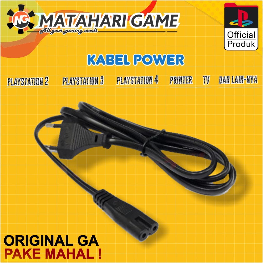 Cable Kabel Power 2.5A (250V) PS2 / PS3 / PS4 Best Quality
