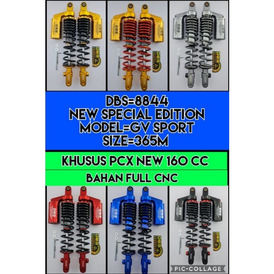 SHOCKBREAKER SHOCK DBS PCX 160 GV SPORT 8844 SIZE 365 DBS PREMIUM/SHOCK BELAKANG PCX 160 DBS 8844