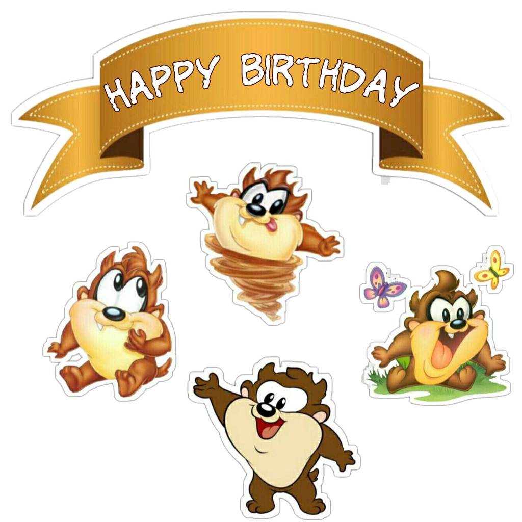 

TOPPER CAKE CUSTOM TOPPER ULANG TAHUN / HIASAN KUE TAZMANIAN DEVIL