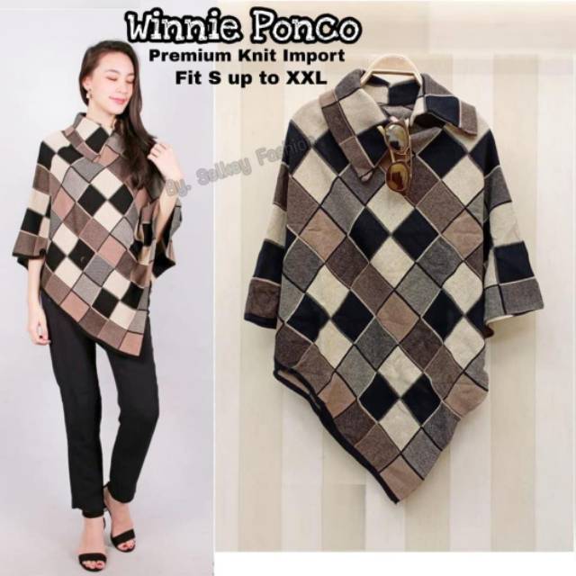 Winnie Ponco rajut premium knit import