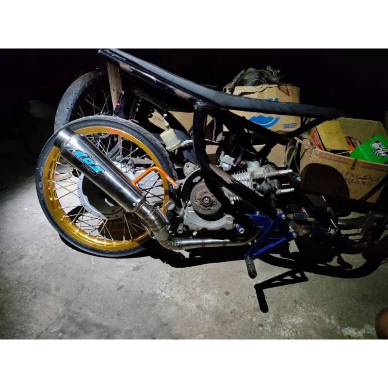 Knalpot D.O.S Muffler Jogja Original Mio Nouvo Type FFA Stainless Original Racing Jogja Knalpot Dos 