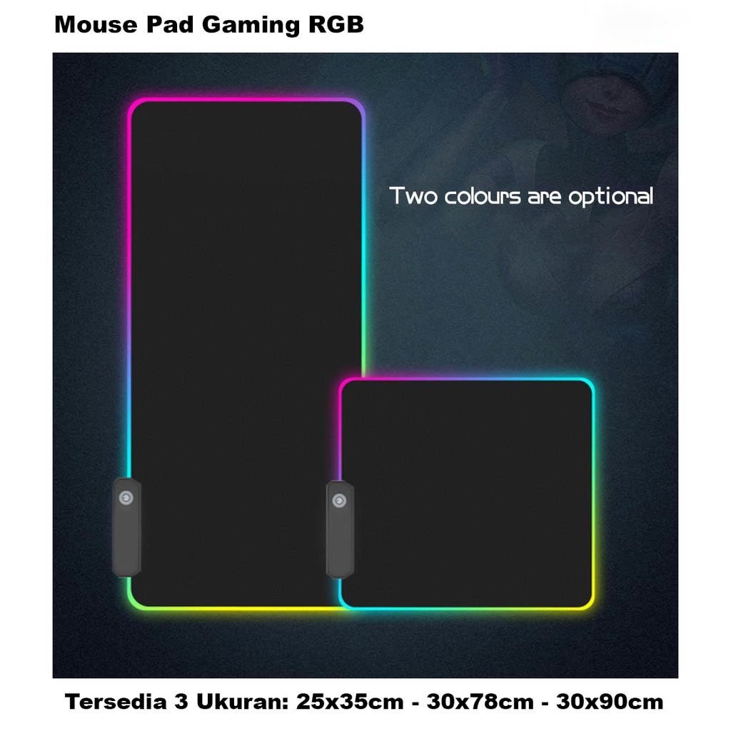 Mouse Pad Gaming Glowing LED High Precision RGB - Mousepad RGB - Montian  / mouse pad / mouse pad ga