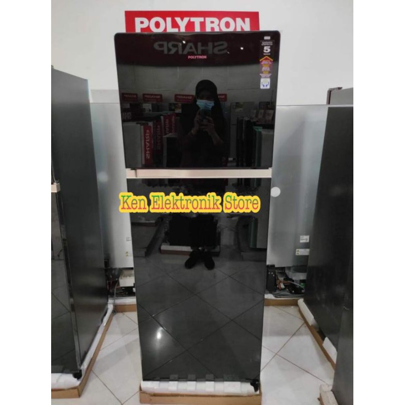 KULKAS POLYTRON 2 PINTU BELLEZA JUMBO PRW 29 V Inverter