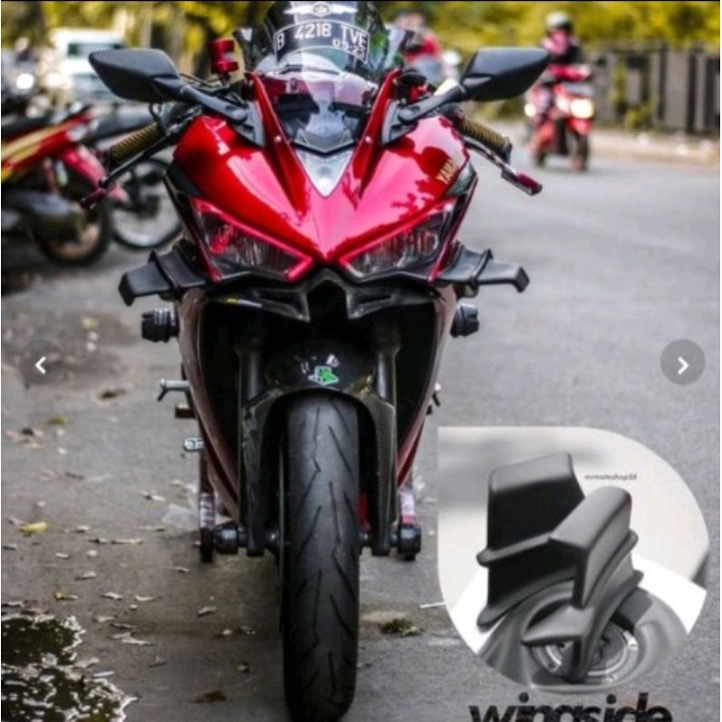 wingside r25 aero gsx winglet ninja fi aerofin cbr spion hugger cover arm tanki fering ducati