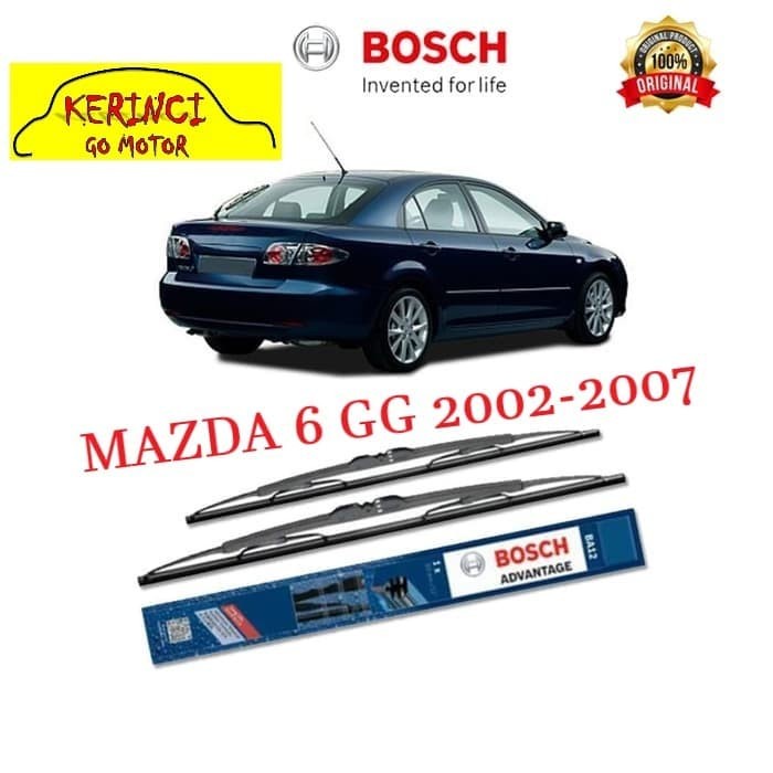 WIPER MAZDA 6 GG 2002-2007 BOSCH ADVANTAGE 21&quot; &amp; 18&quot; SEPASANG WIPER