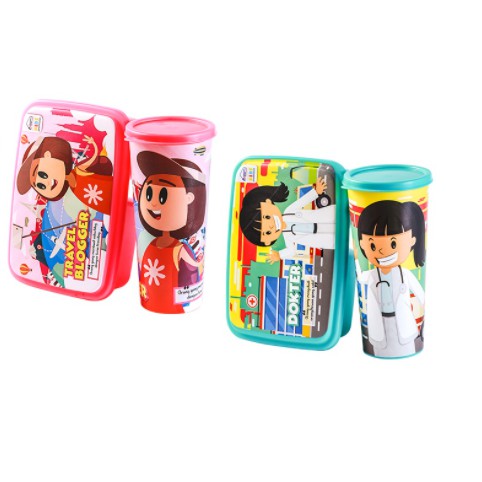 Lunch Box Set/ Kotak Makan dan Botol/ Tempat Makan Botol Value Torino