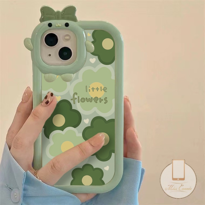 Soft Case TPU Motif Bunga 3D Untuk IPhone 8Plus 7Plus 11 13 12 Pro MAX 14 Pro MAX 6 6S 7 8 Plus XR X XS MAX SE