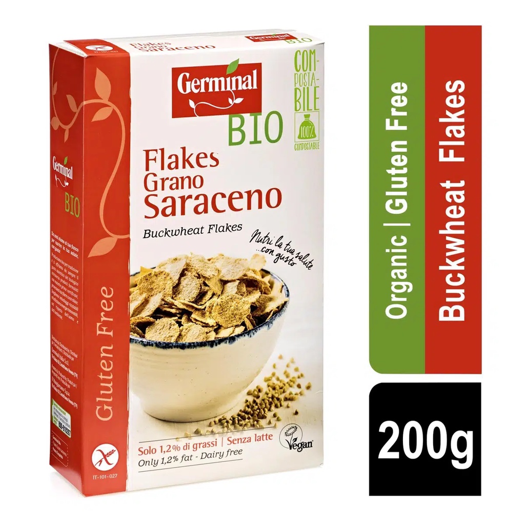 

Germinal Organic Buckwheat Flakes - Gluten Free - 200gr
