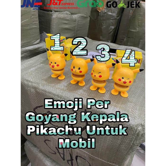 EMOJI PIKACHU PAJANGAN/HIASAN MOBIL MOTOR DLL