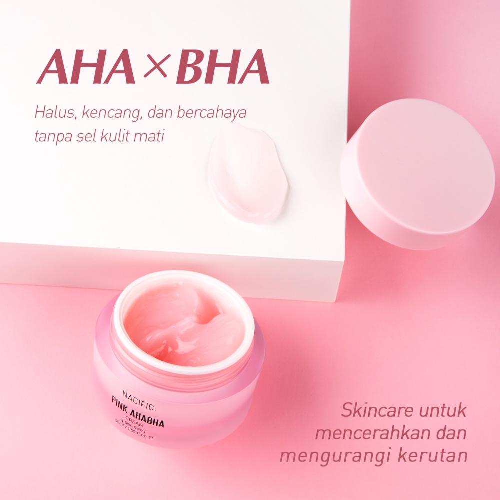 Nacific Pink AHA BHA Skin Care 3 SET (Serum 50 ml + Toner 150 ml + Cream 50ml)