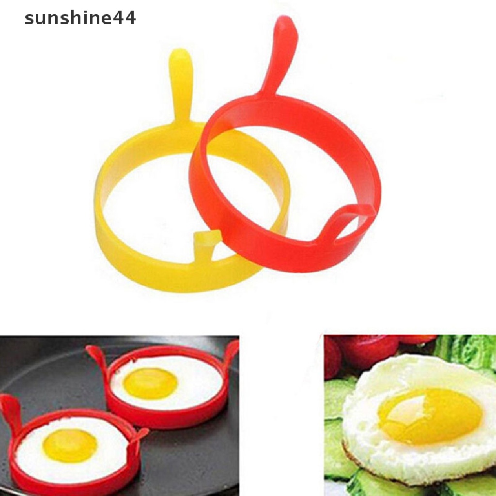 Sunshine 2Pcs Cetakan Telur Omelet Bahan Silikon Food Grade