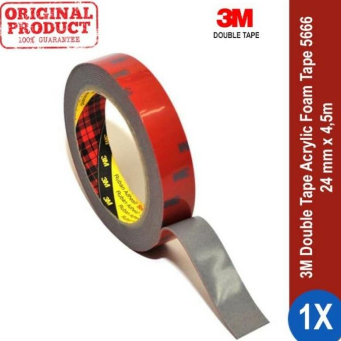 

Dabel Tip Permanent Otomotif / Doubel Tape 3M Tahan Panas 24Mm X 4,5 M Ready Stok