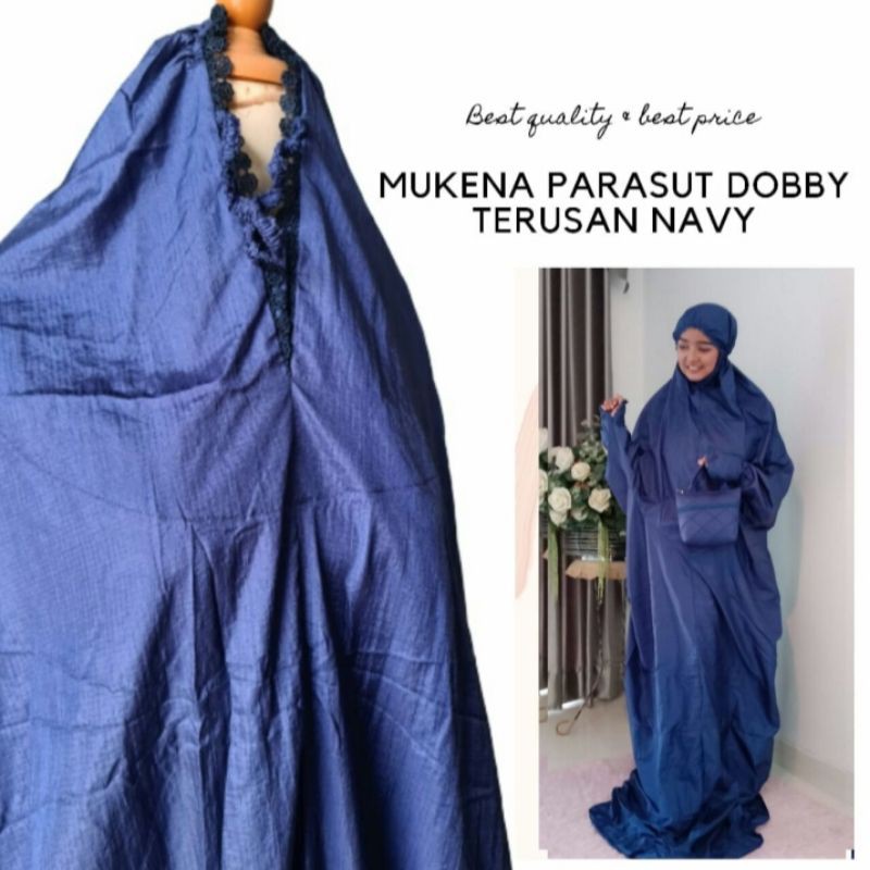 MUKENA PARASUT LAJUR | MUKENA PARASUT DEWASA TERUSAN |