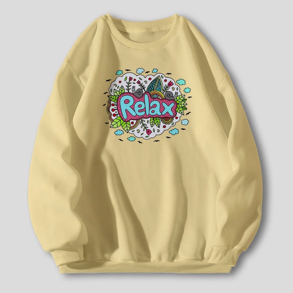RELAX ETNIC SWEATER WANITA TEBAL DISTRO SIZE M - XXL / SWEATER WANITA TEBAL