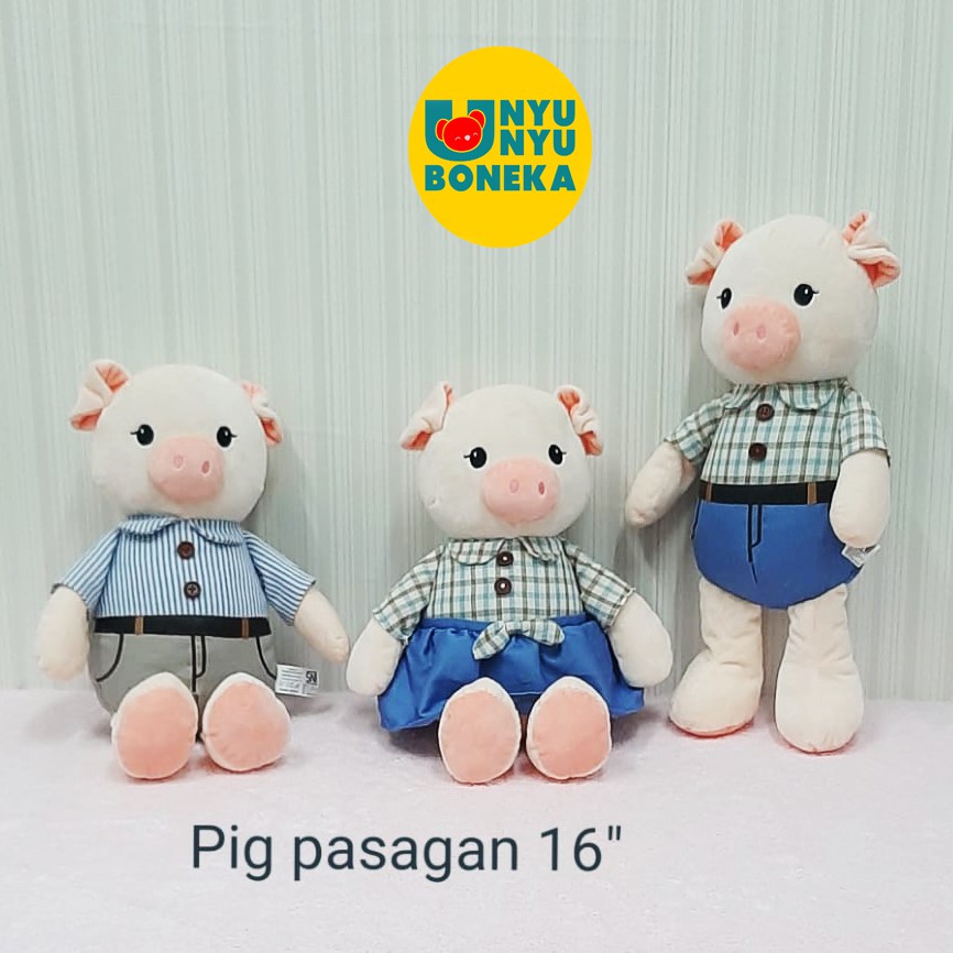 Boneka animal soft lembut boneka Pig sapi keropi babi cow kelinci rabbit cat kucing monkey monyet