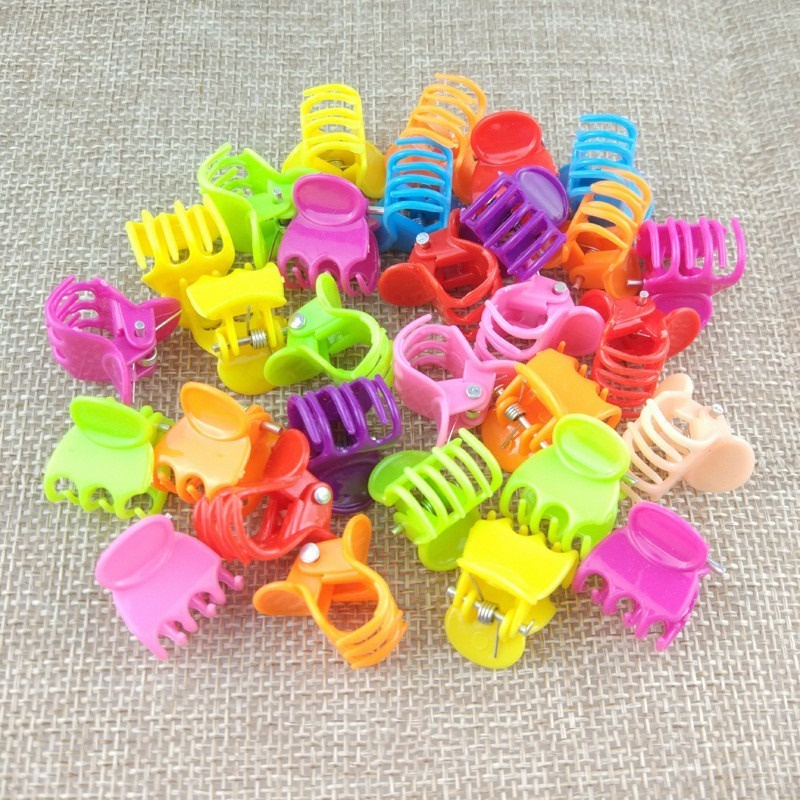 Jepit Rambut Mini Jepitan Rambut Small Hair Clip Kecil Warna Warni - 10 Pcs