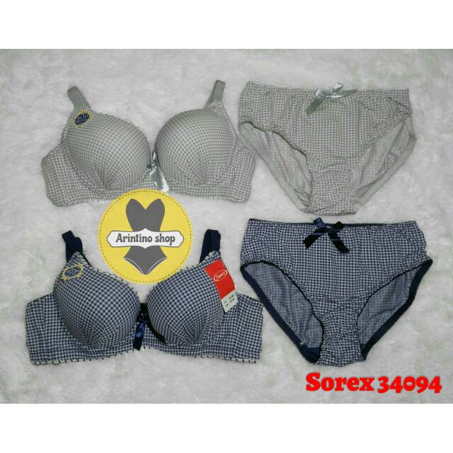 (1set) Bh Bra Set Sorex 34094 | Bra Satu Set | Bra Busa Kawat |
