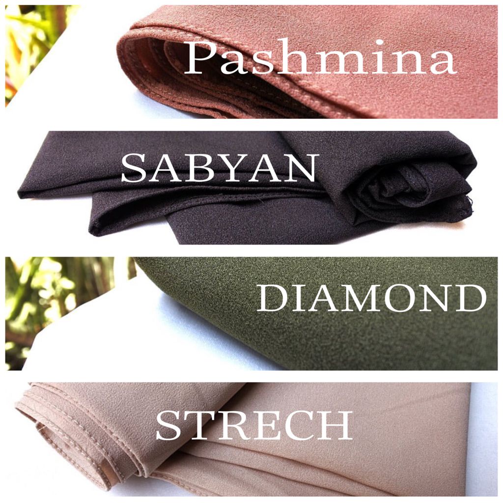 1 JILBAB PASHMINA SABYAN / DIAMOND STRECH / BAYAR DITEMPAT / HIJAB PASHMINA / KERUDUNG NYAMAN-2