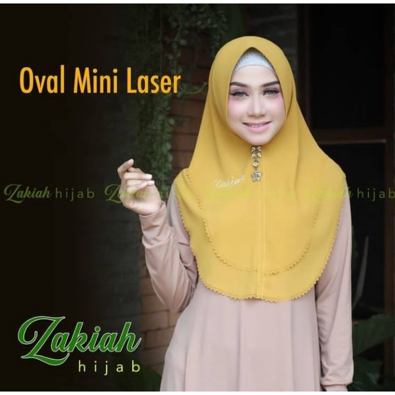KHIMAR OVAL MINI LASER ZAKIAH
