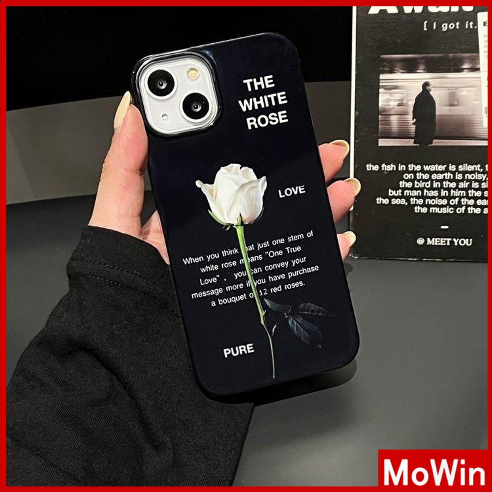 For iPhone 14 Pro Max iPhone Case TPU Soft Case Shiny Black Rose Flower Shockproof Protection Camera Compatible For iPhone 13 Pro max 12 Pro Max 11 Pro max xr xs max 7Plus 7 8