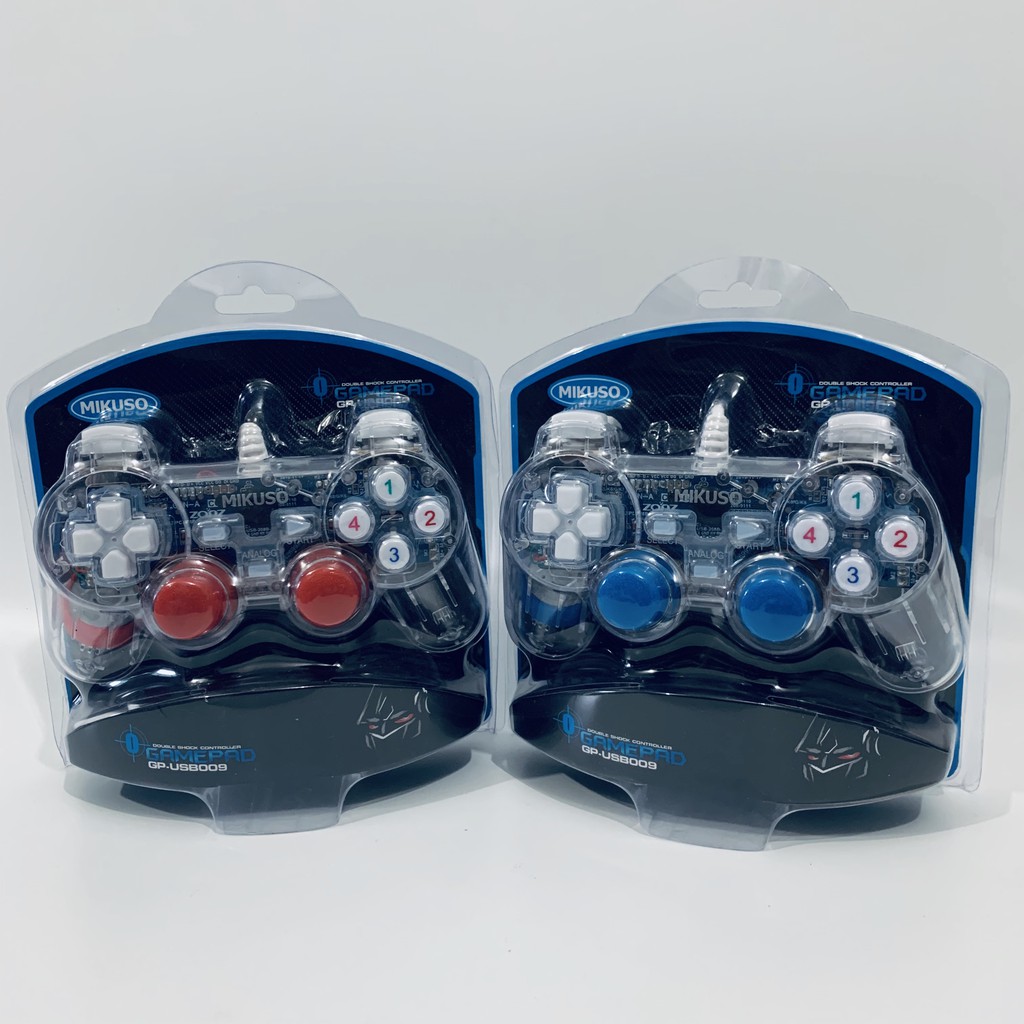 Gamepad Nisuta Mikuso GP-USB009 USB Dual Shock transparant