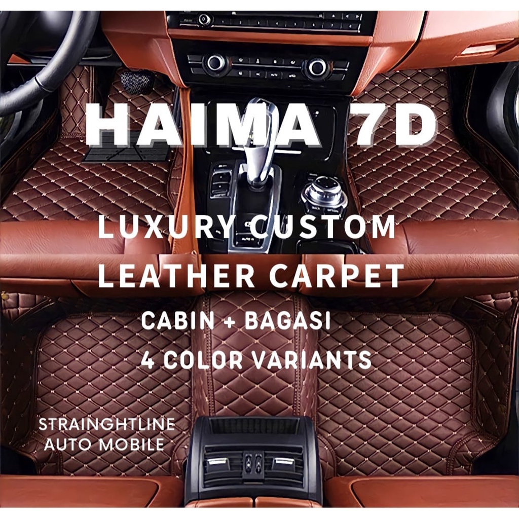 Karpet Mobil New HARRIER 2015-Now 7D Custom Leather Luxury 2Brs+Bagasi