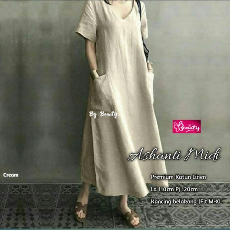 E. 31 ASHANTY MIDI DRESS/ BEAUTY
