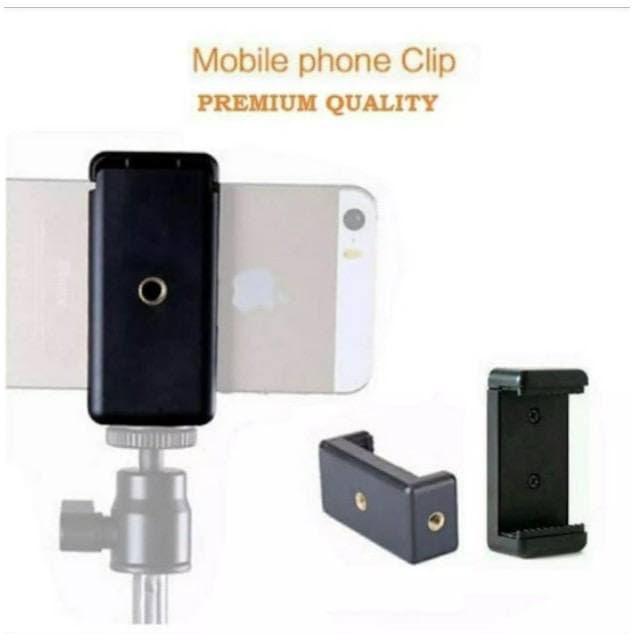 JT - HOLDER HP / Clamp Holder U Tebal Phone Holder Hp 2 Posisi / JEPITAN HP