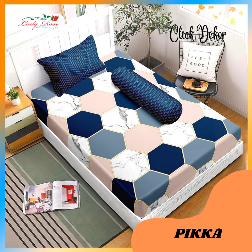 SPREI LADY ROSE SINGLE 120X200 NO 3 PIKKA SEPREI LADY ROSE TERBARU SEPRAI TEMPAT TIDUR CANTIK SPREI 