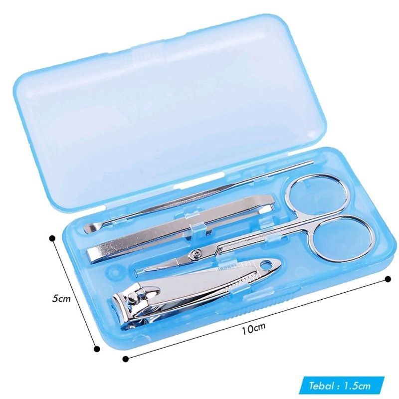 MENICURE PEDICURE MENI PEDI SET 4 IN 1 SHUDE GUNTINH KUKU CABUT BULU RAMBUT