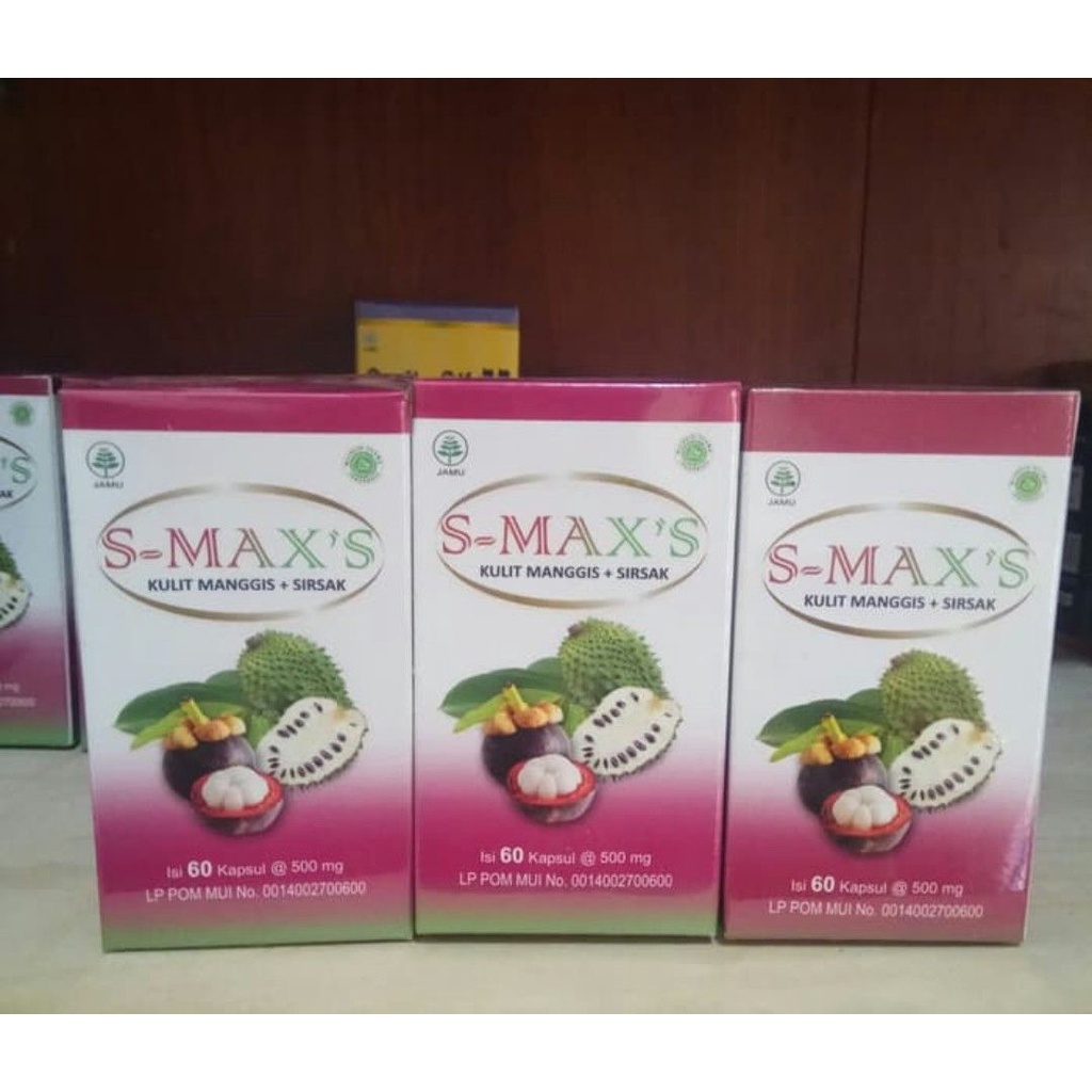 KAPSUL S-MAX'S KULIT MANGGIS + SIRSAK INAYAH - SMAXS - S-MAXS - KULIT MANGGIS PLUS DAUN SIRSAK INAYAH