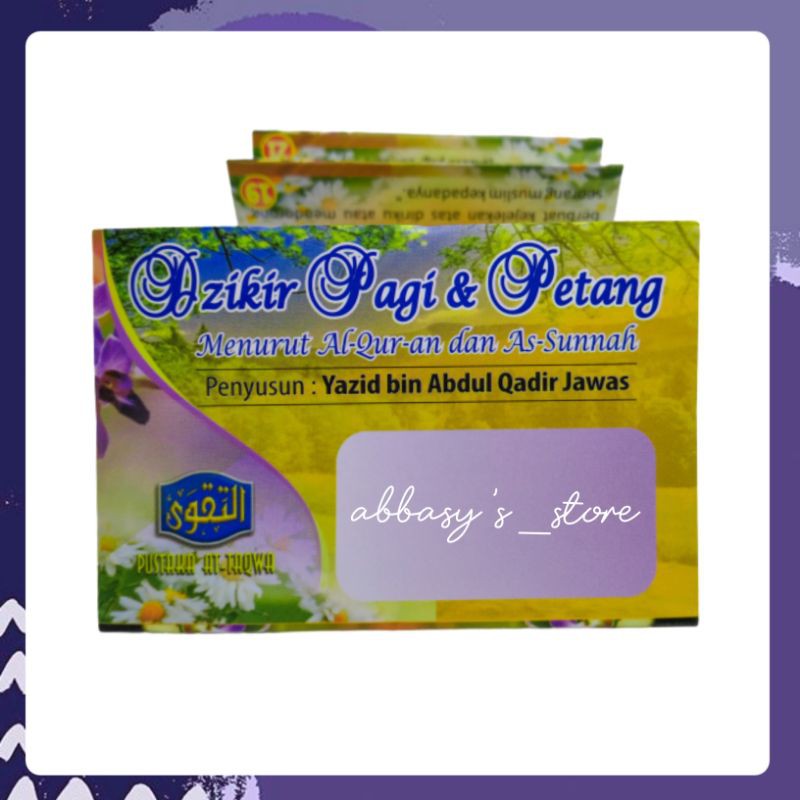 Souvenir Lipat Dzikir Pagi Petang