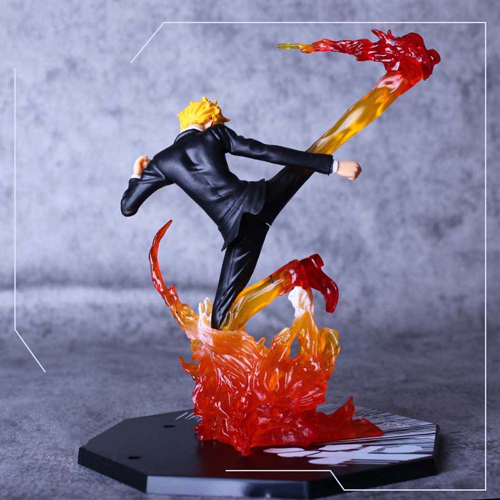 Lanfy Mainan Action Figure Anime Monkey D Luffy Sanji Bahan Pvc Untuk Dekorasi Meja