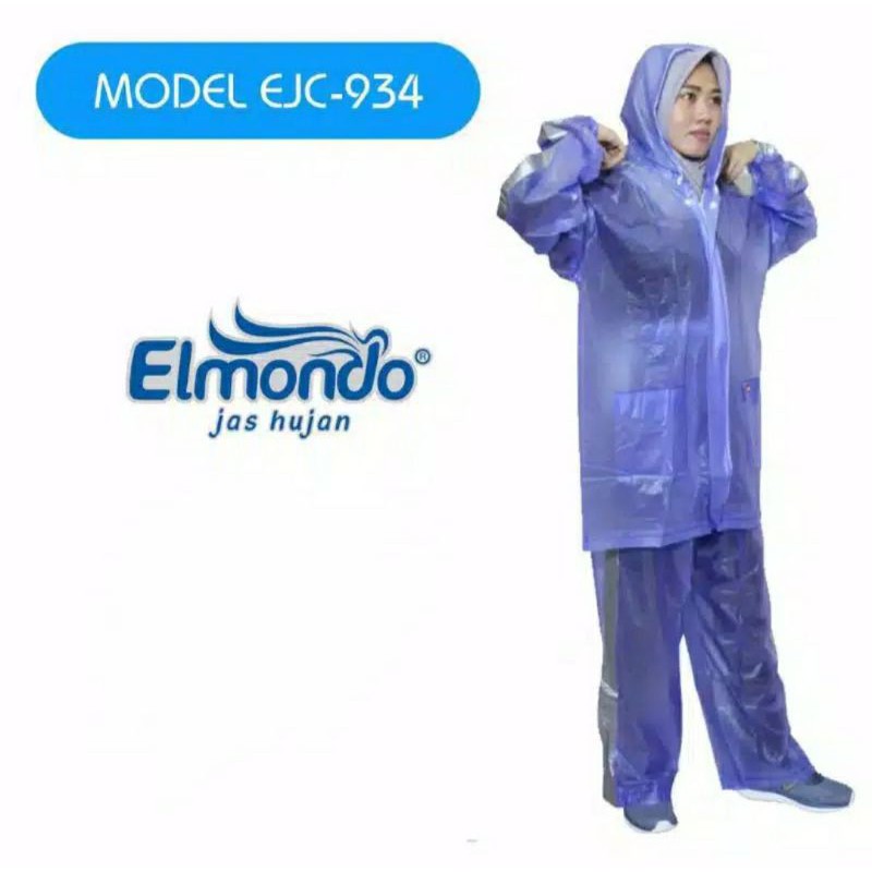 Jas hujan pria / wanita elmondo lexi 934 setelan jaket celana tebal