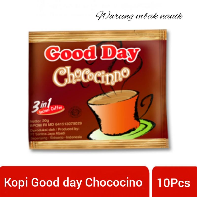 

Good day Chococino 1renceng10sachet