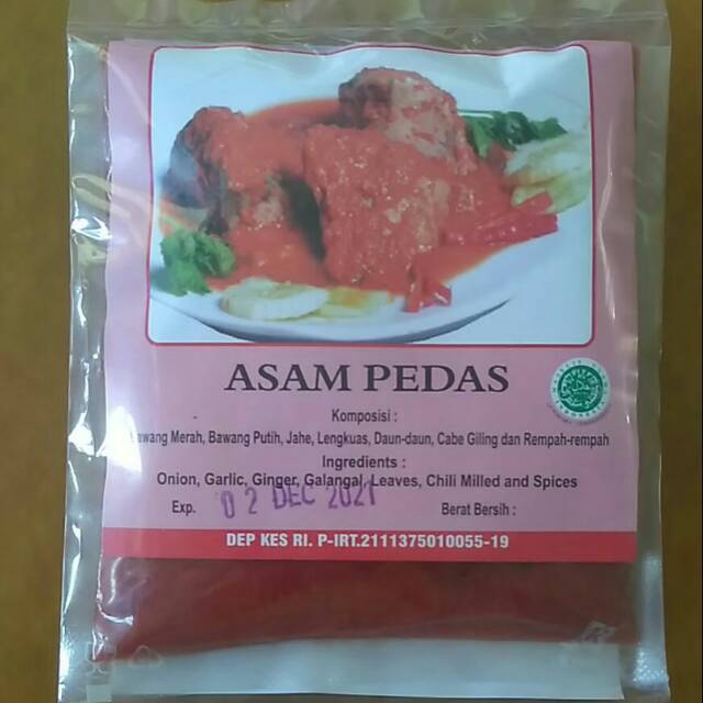 

Bumbu asam pedas daging/ikan khas minang