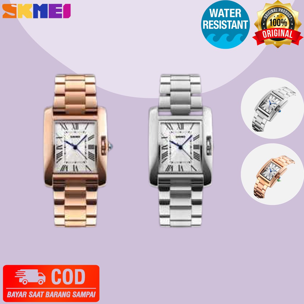 SKMEI 1284 Jam Tangan Wanita Cewek Perempuan  Rantai Analog Original Anti Air Tahan Air Waterproof M