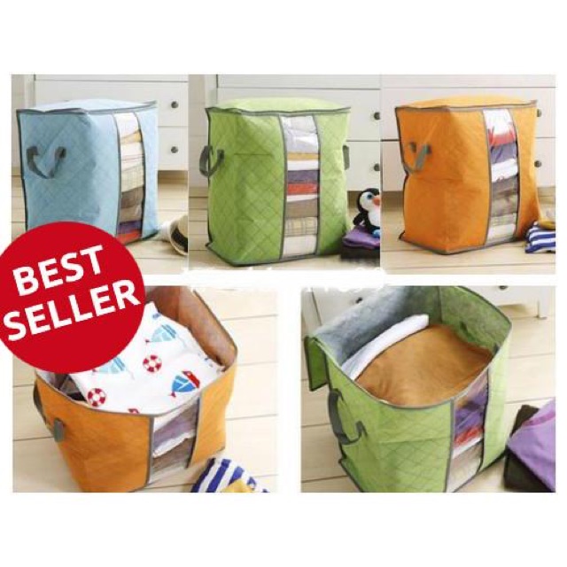 [SUPER SALE] Storage Bag Storage Box Tempat Penyimpanan Pakaian selimut bed cover