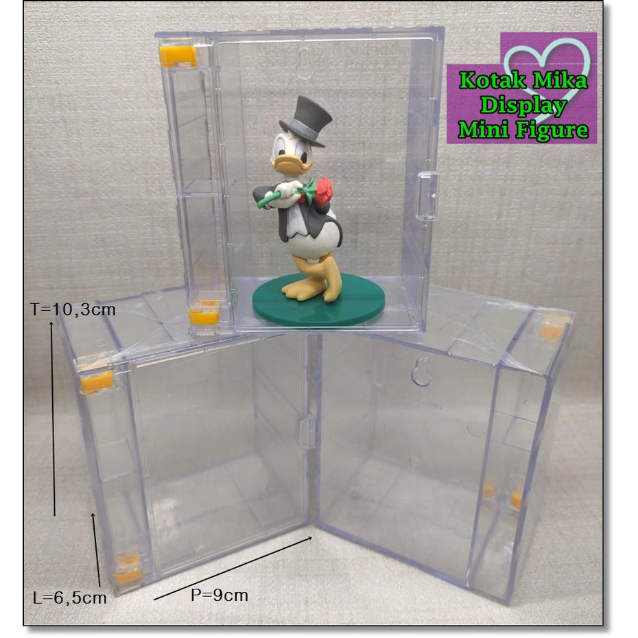 Kotak Mika Akrilik Display Pajangan Mini Figure Tinggi 10,3cm