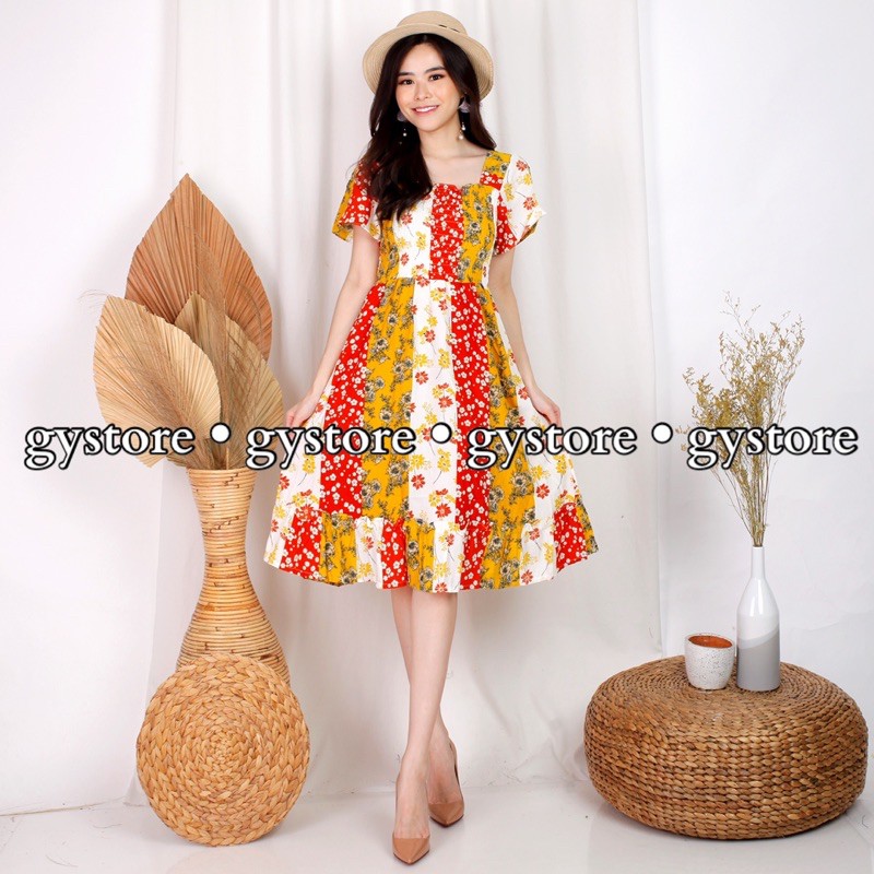 Dress Wanita Gina 207 Panjang Selutut