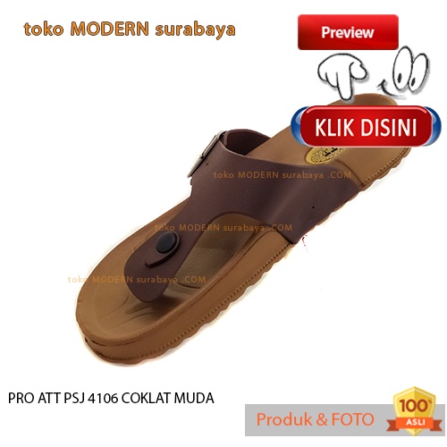 PRO ATT PSJ 4106 COKLAT MUDA sandal pria casual sandal jepit karet