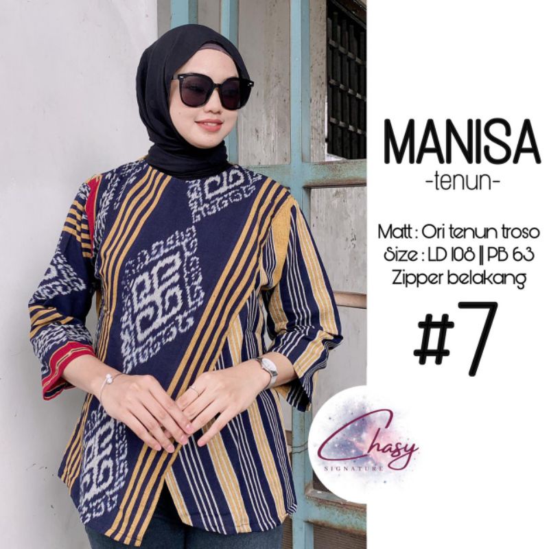Baju Tunik Tenun Ori Troso Terbaru LD 108 Atasan Wanita Casual Tenun Best Seller