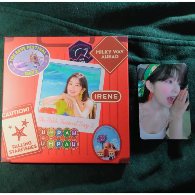 Travel kit Irene Photocard Irene the reve festival day 2 bandana umpah umpah
